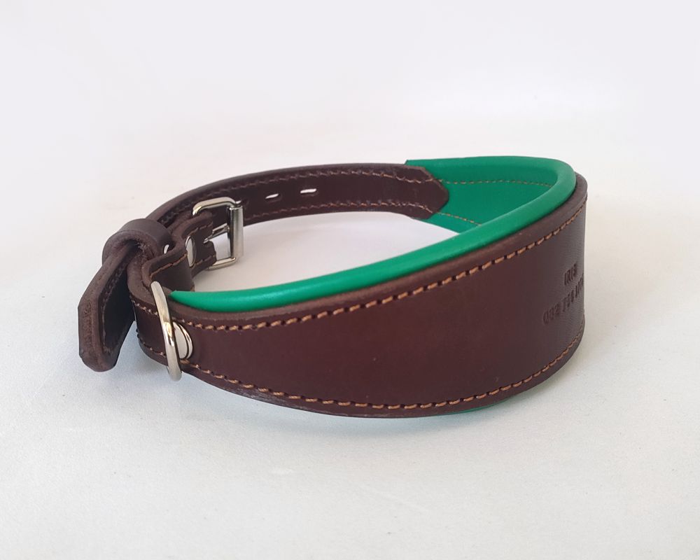 Greyhound leather collar